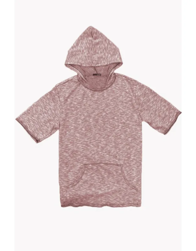 Casual Short Sleeve Pullover Hoodie