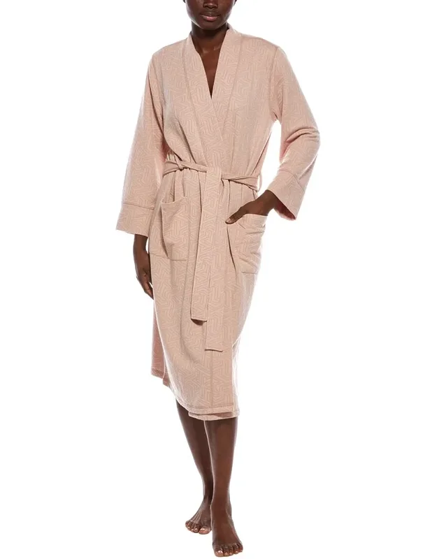 Quilted Geo Knit Jacquard Robe