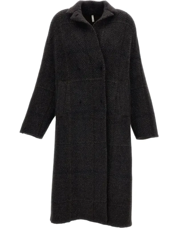 Cocoon Double-breasted Coat