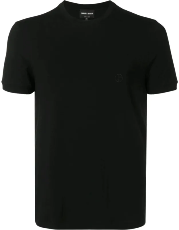 Minimalist Embroidered Viscose T-shirt