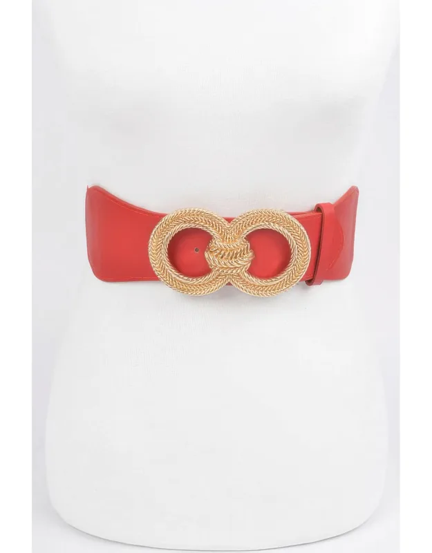 Knot Buckle Belt - Unique Knotted Design, Structured Silhouette
