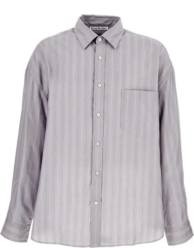 Seasonal Striped Cotton Poplin Shirt