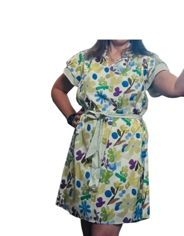 Floral Belted Mini Dress