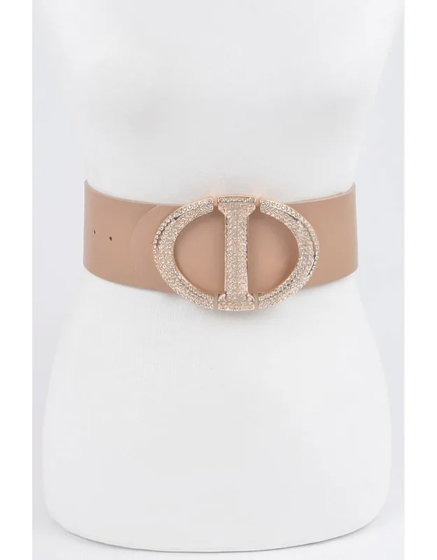 Rhinestone Buckle Waist Belt