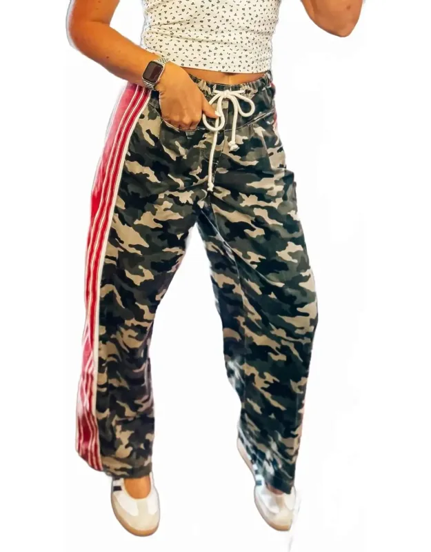 Camo Stripe Straight Lounge Pants