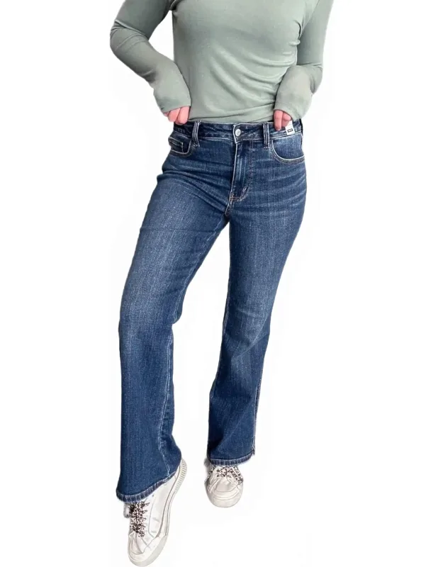 Midrise Bootcut Jeans With Cell Phone Pocket