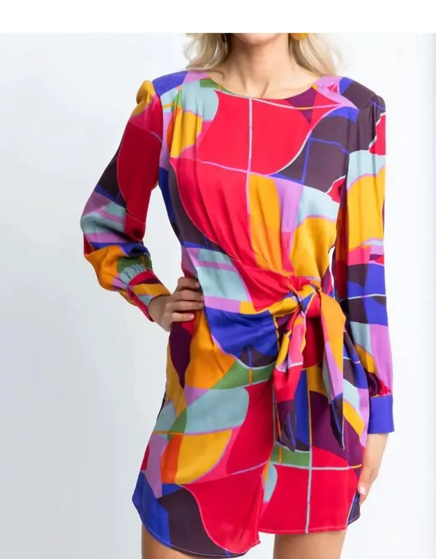Mosaic Wrap Dress