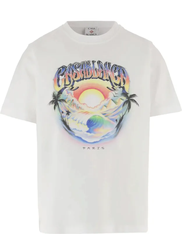 Front Logo Cotton T-shirt