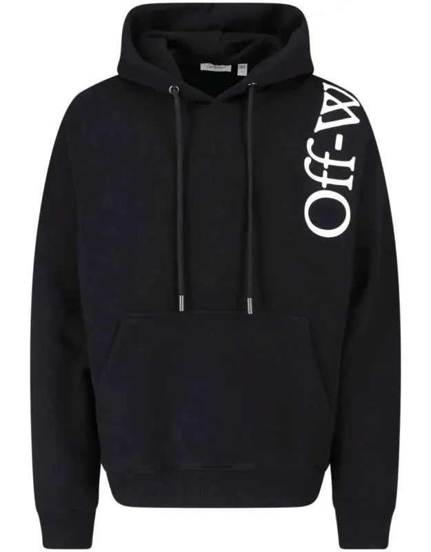 Vertical Bookish Cotton Hoodie