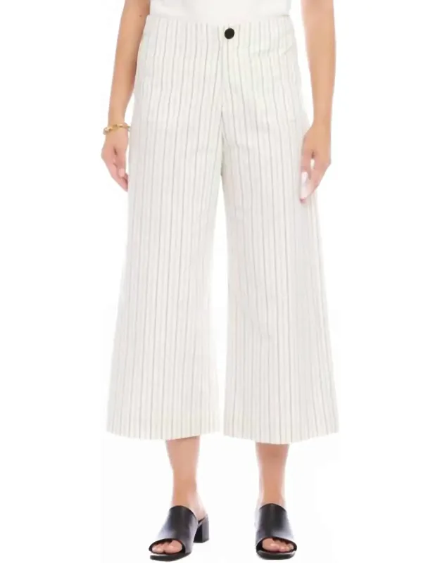 Cropped Wide-leg Pants