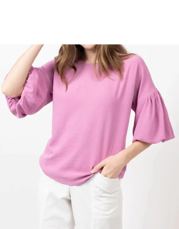 Pouf Sleeve Top