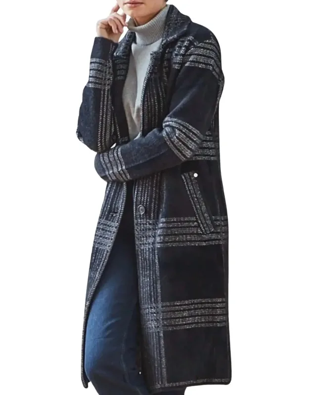 Lorie Single-breasted Knit Coat