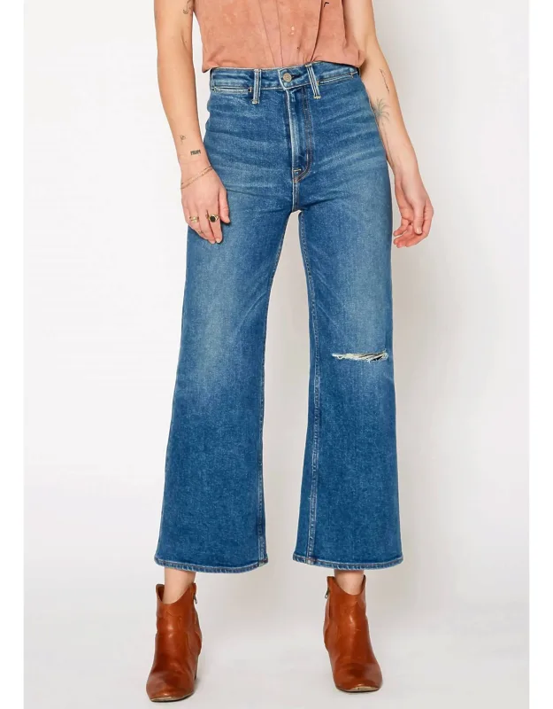 High Rise Crop Wide Leg Jeans