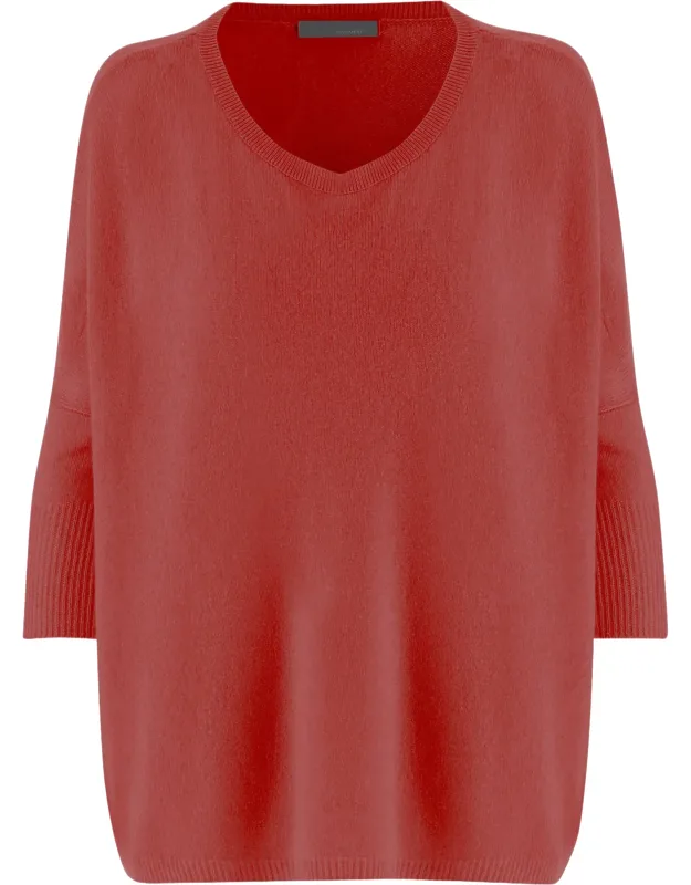 Cashmere Sweater With V-neck