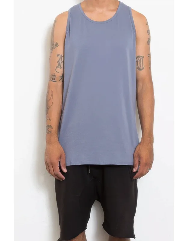 Hi Lo Plain Tank Top
