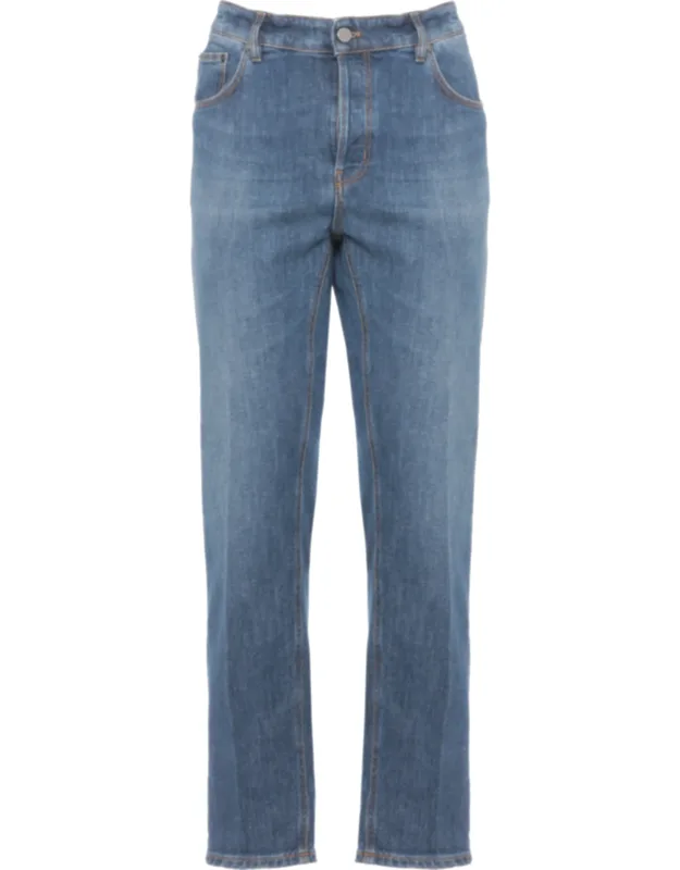 Cotton Straight-leg Jeans