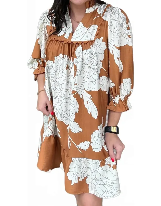 Floral Tiered Babydoll Dress