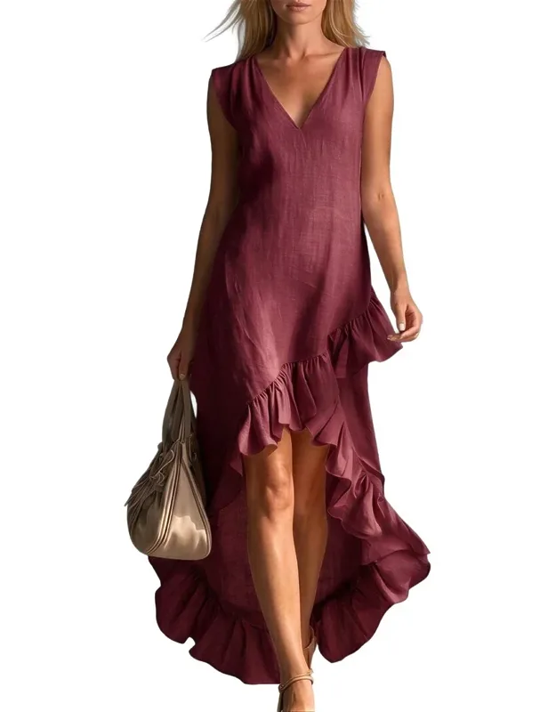 Maxi Dress 100% Cotton, Gentle Hand Wash