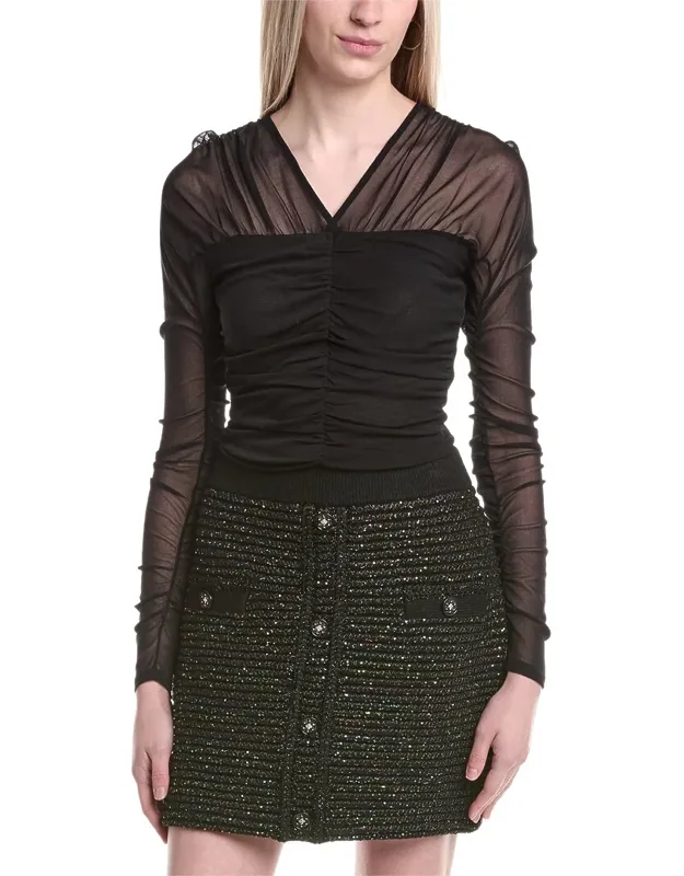 Knit Angora & Wool-blend Sweater