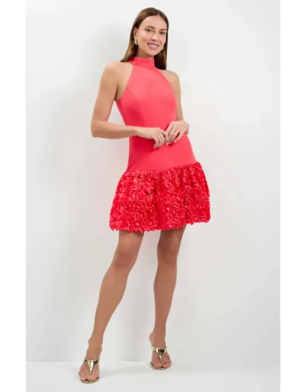 3d Floral Mini Dress