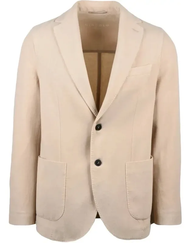 Fitted Blazer With Notch Lapel And Tailored Silhouette