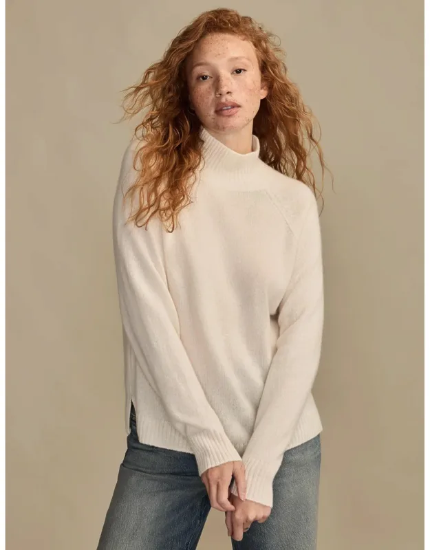 Cashmere Mock Neck Sweater