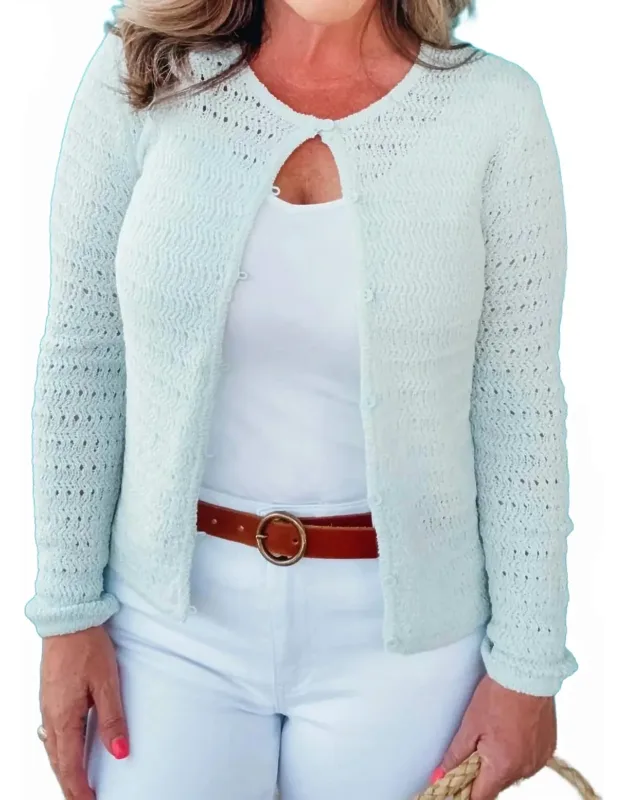Iris Long Sleeve Button Down Cardigan