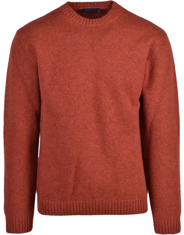 Crewneck Sweater With Ribbed Detailing