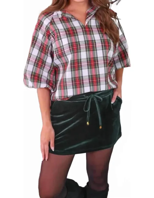 Plaid Top