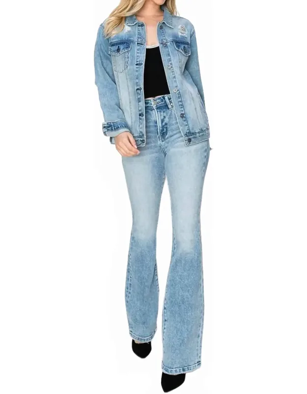 High-rise Bootcut Western Jeans
