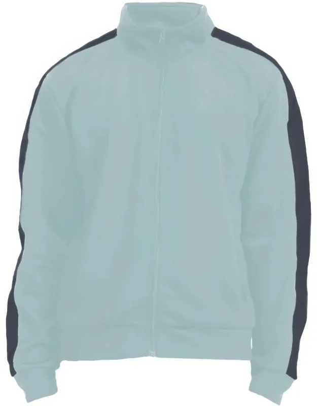 Side Stripe Track Jacket - Slim Fit Zip-up, Lightweight, Breathable