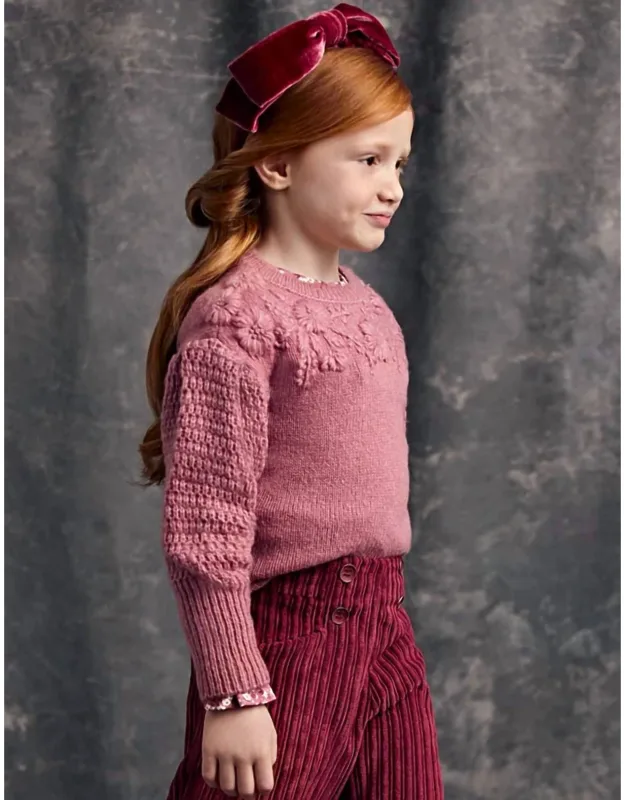 Floral Embroidered Sweater