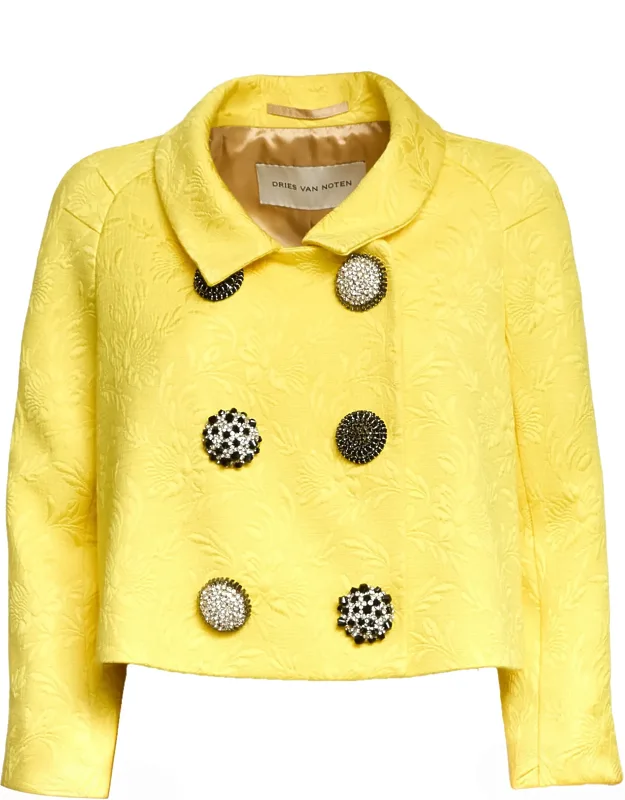 Vipa Jewel Floral Jacquard Blazer