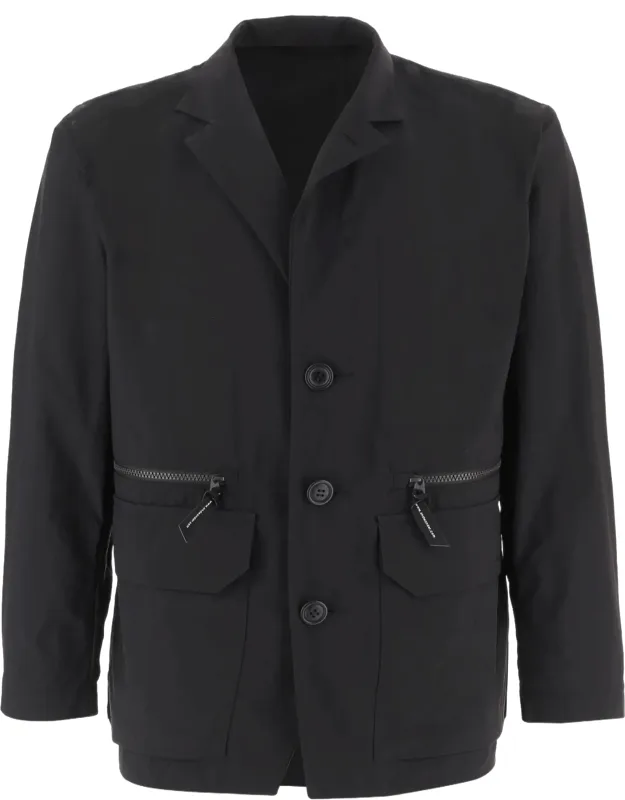 Nylon Jacket With Zippered Pockets