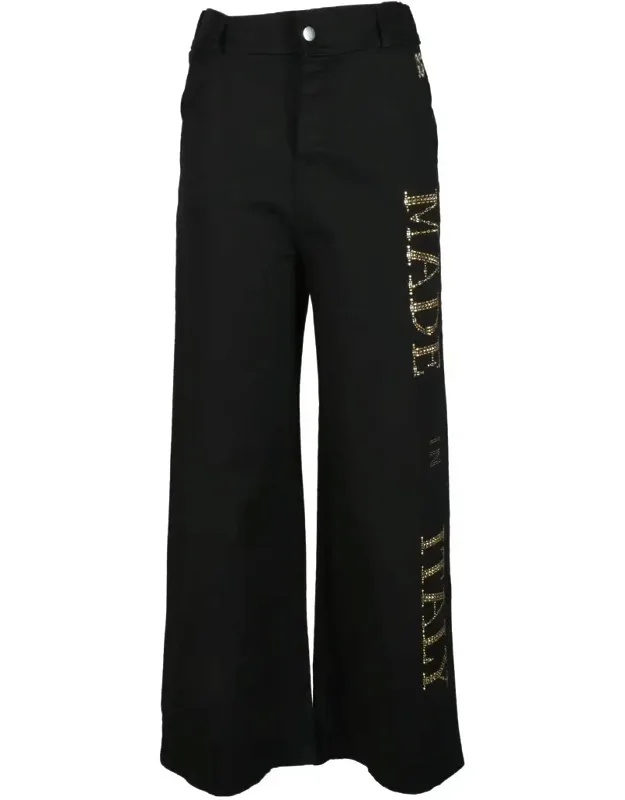 Wide-leg Cropped Trousers