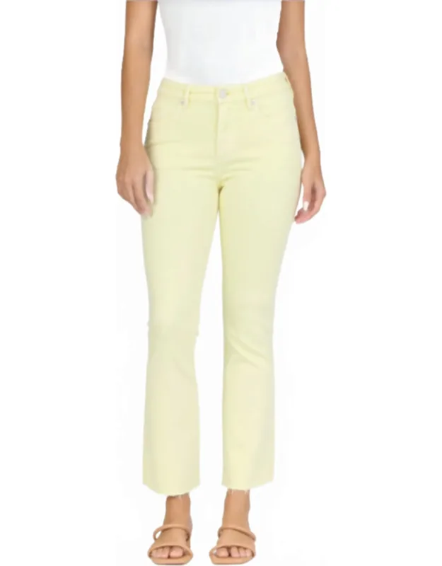 Raw Hem Flare Jeans