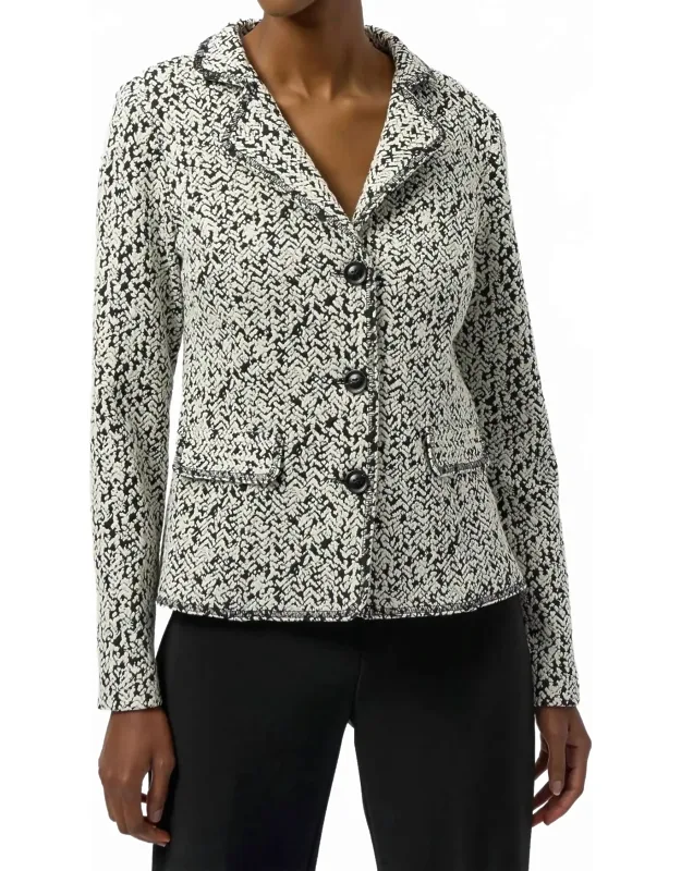 Abstract Jacquard Blazer