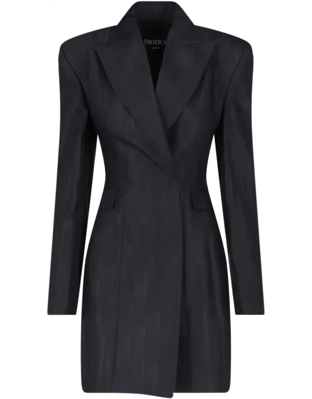 Virgin Wool-blend Robe-manteau Mini Dress