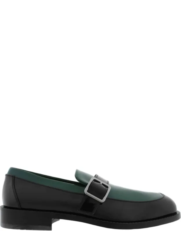Patent Leather Monk-strap Loafers