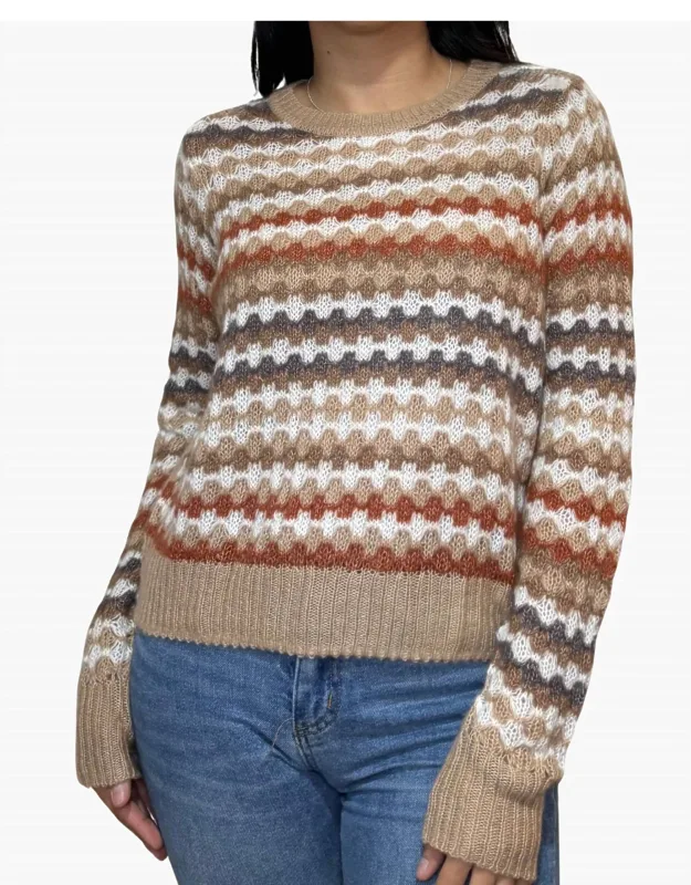Fancy Stitch Crew Neck Sweater