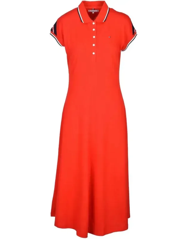 Flared Polo Dress