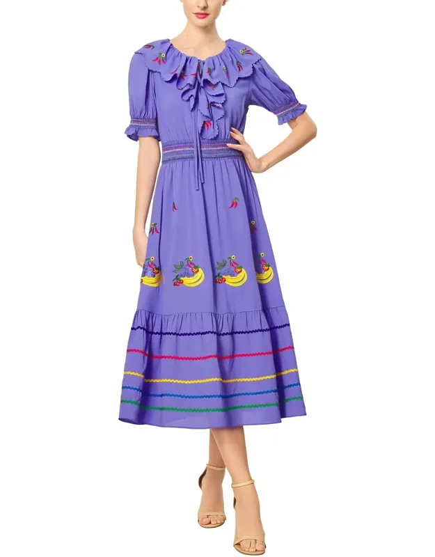 Short Sleeve Midi Dress