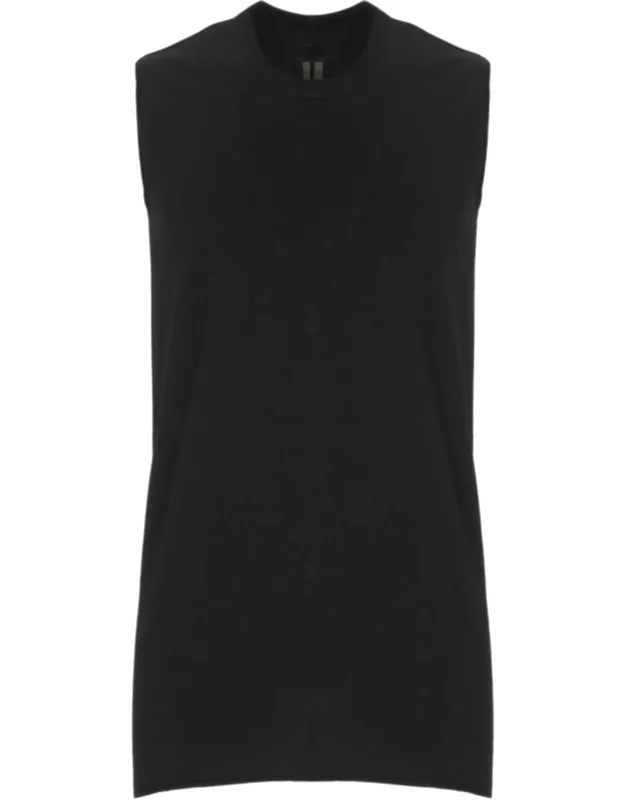 Raw Edge Cotton Tank Top