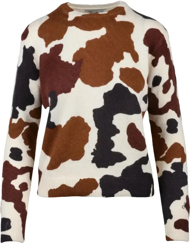 Abstract Pattern Knit Sweater
