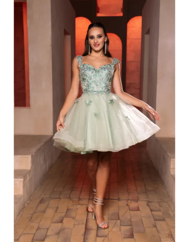 Sweetheart Neckline A-line Dress