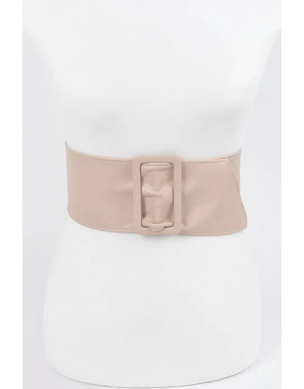 Faux Leather Waist Belt