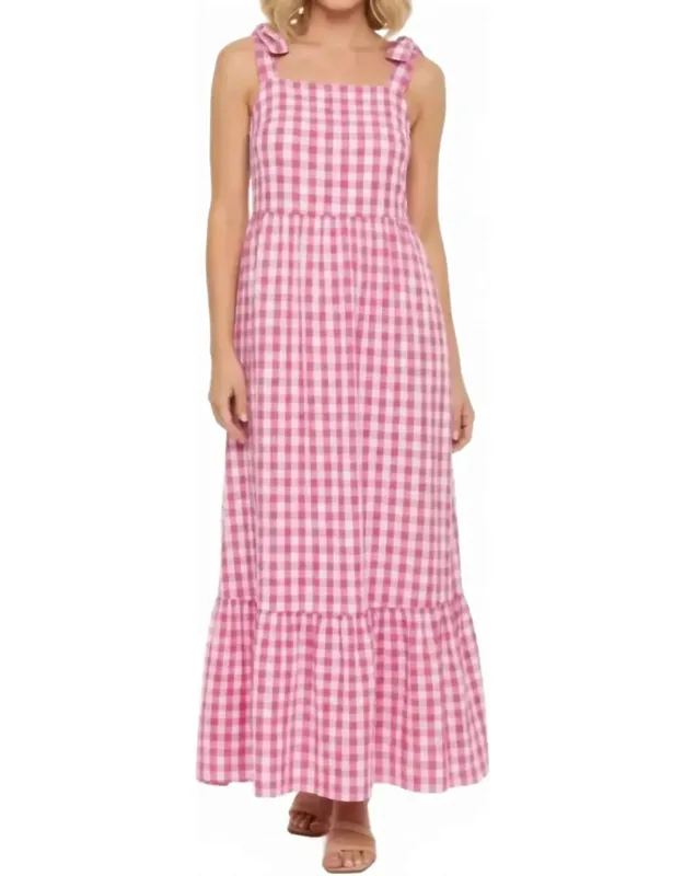 Felica Tie Strap Midi Dress