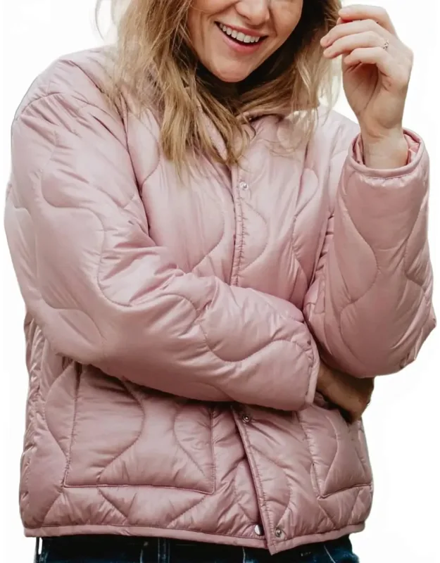 Button Up Quilted Puffer Jacket