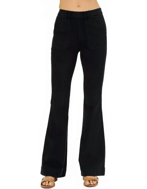 High Waist Pull On Trouser Jeans