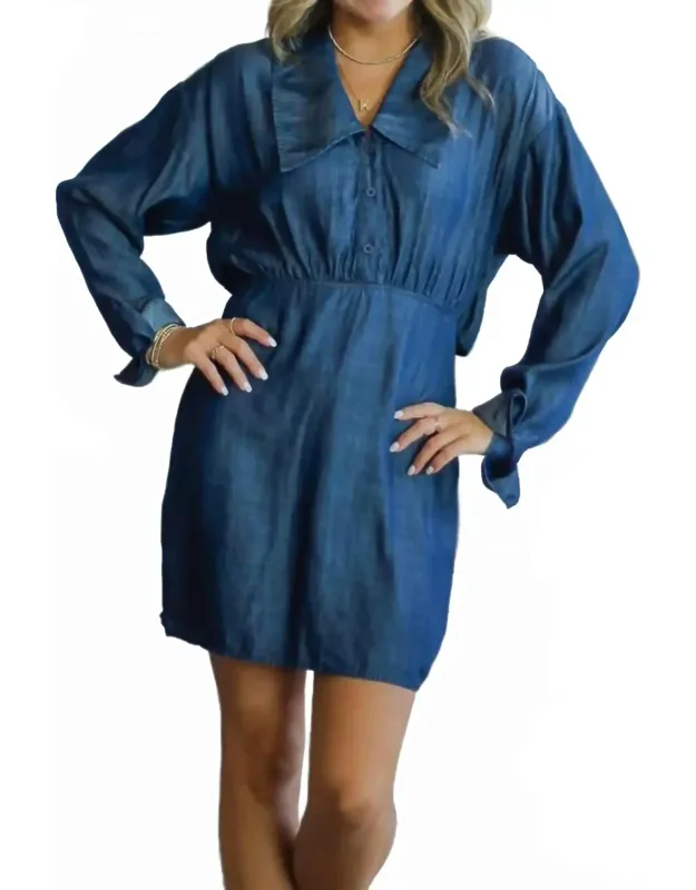Chambray Mini Dress